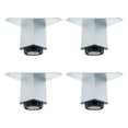 thumbnail image 1 of 2.4 Inch Furniture Legs Aluminium Alloy Adjustable Feet Table Shelves Leg Height Replacement 4pcs, 1 of 7