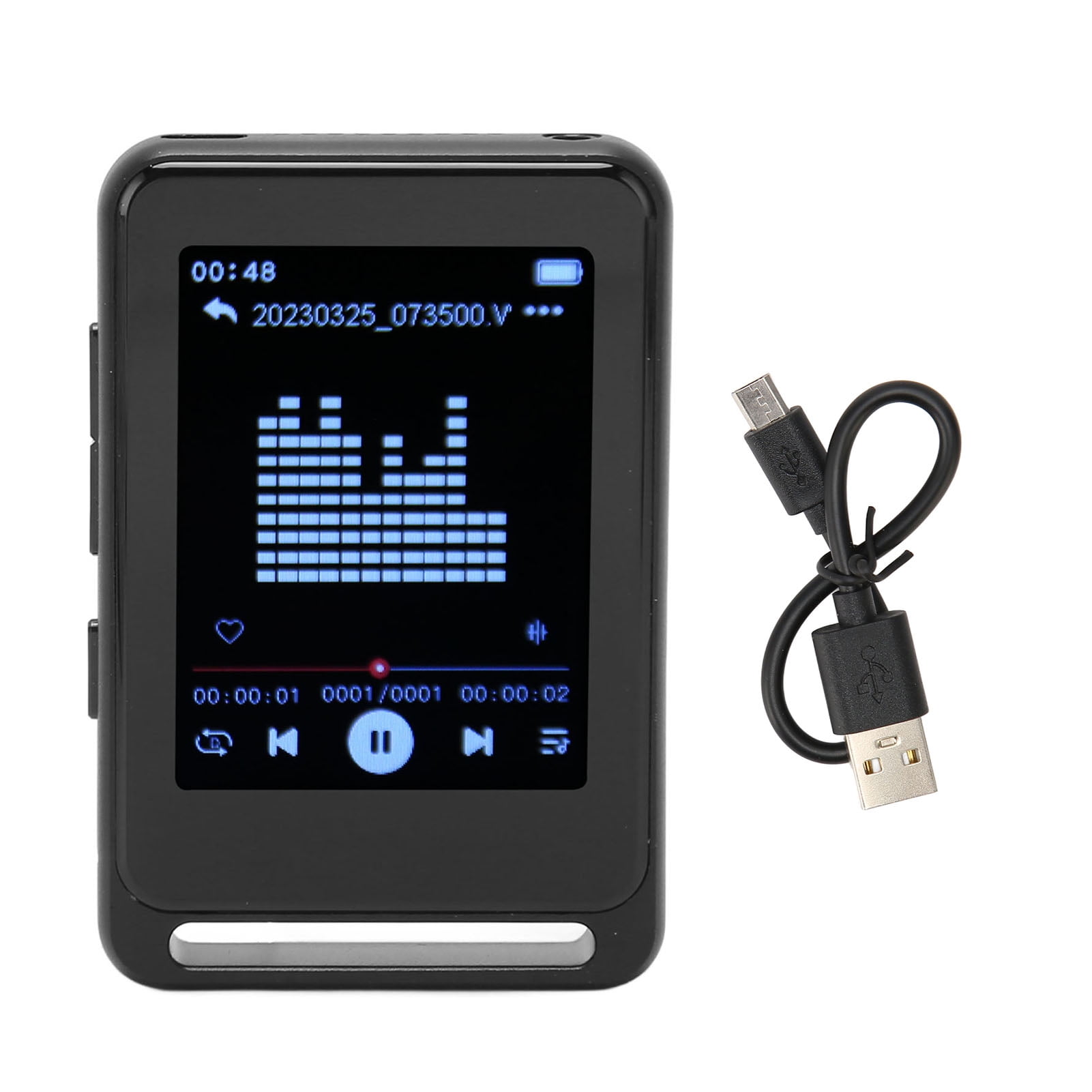 2.4 Inch Music Player Full Touch Scree Portable MP3 Player Bluetooth 5.0 High Definition MP3