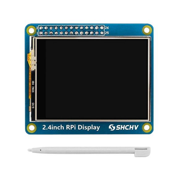 2.4 Inch Touch Screen, 320x240 SPI TFT Display with Resistive Touch for Raspberry Pi 4B 3B+ 3A+ Zero 2W, 1-Pack
