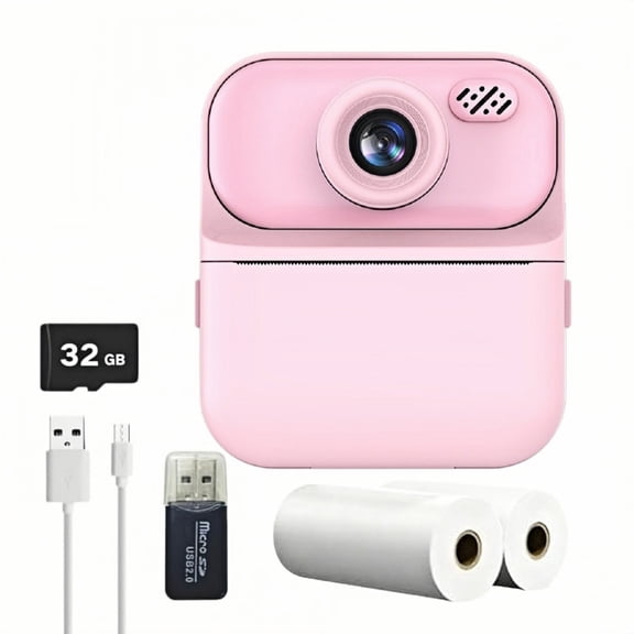 Portable Instant Print Camera Digital Cameras for Boys & Girls Age 6-12 Birthday Gifts
