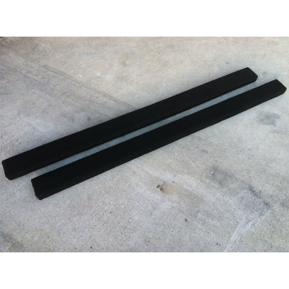 2 Pieces of 4' Marine Carpet Black Bunk Boards - Ideal for Boating and Marine Applications