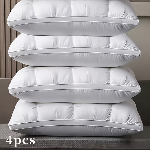 2/4 Pack 5-Star Hotel Grade Pillows. Ultra soft for all sleeping positions, fully washable. Suitable for daily use and gifting all year round.