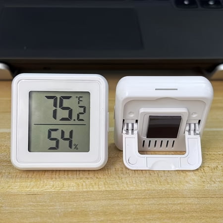 2/4 Pack Digital Indoor Thermometer Hygrometer | Magnetic & Stand Mount, 5S Fast Refresh, High-Precision Sensor, Large Display, °C/°F Switchable, All-Scenario Compatible, Plastic Material