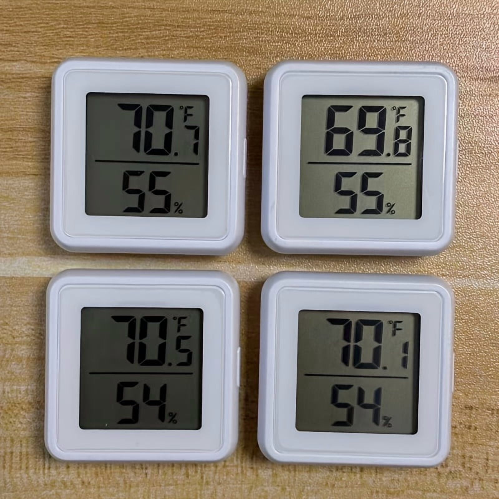 2/4 Pack Digital Indoor Thermometer Hygrometer | Magnetic & Stand Mount, 5S Fast Refresh, High-Precision Sensor, Large Display, °C/°F Switchable, All-Scenario Compatible, Plastic Material