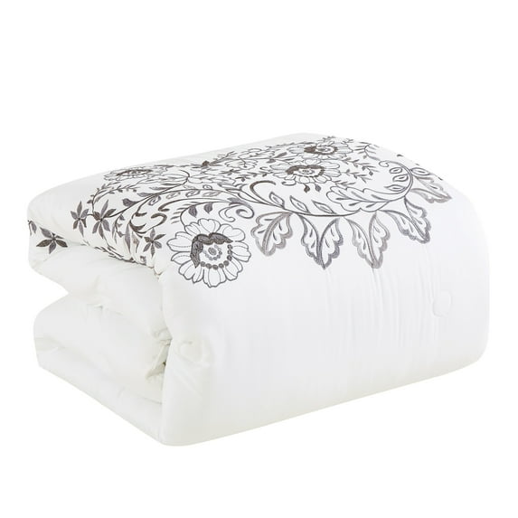 Wellco Bedding Comforter Set Bed In A Bag - 7 Piece Luxury Juturna microfiber Bedding Sets - Oversized Bedroom Comforters King