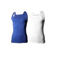 thumbnail image 1 of 2-4 Packs Men's G-unit Style Cotton Tank Tops Square Cut Muscle Rib A-Shirts (5X-Large, White/Navy, 2 Pack), 1 of 4