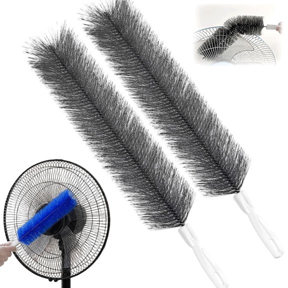 2/4 Pcs Bendable Microfiber Head, Reusable Dust Remover Tool, Flexible Dust-Trapping, Scratch-Free Washable, Lightweight Easy-Storage for Fan-Cleaning