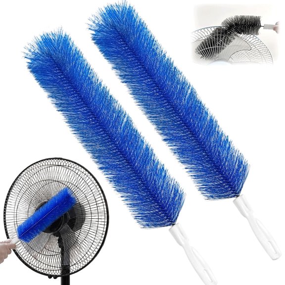 2/4 Pcs Bendable Microfiber Head, Reusable Dust Remover Tool, Flexible Dust-Trapping, Scratch-Free Washable, Lightweight Easy-Storage for Fan-Cleaning