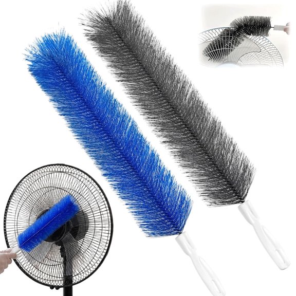 2/4 Pcs Bendable Microfiber Head, Reusable Dust Remover Tool, Flexible Dust-Trapping, Scratch-Free Washable, Lightweight Easy-Storage for Fan-Cleaning