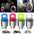 thumbnail image 1 of 2/4 Pcs LED Car Bike Wheel Tire Tyre Valve Dust Cap Spoke Flash Lights Car Valve Stems & Caps Accessories, 1 of 9