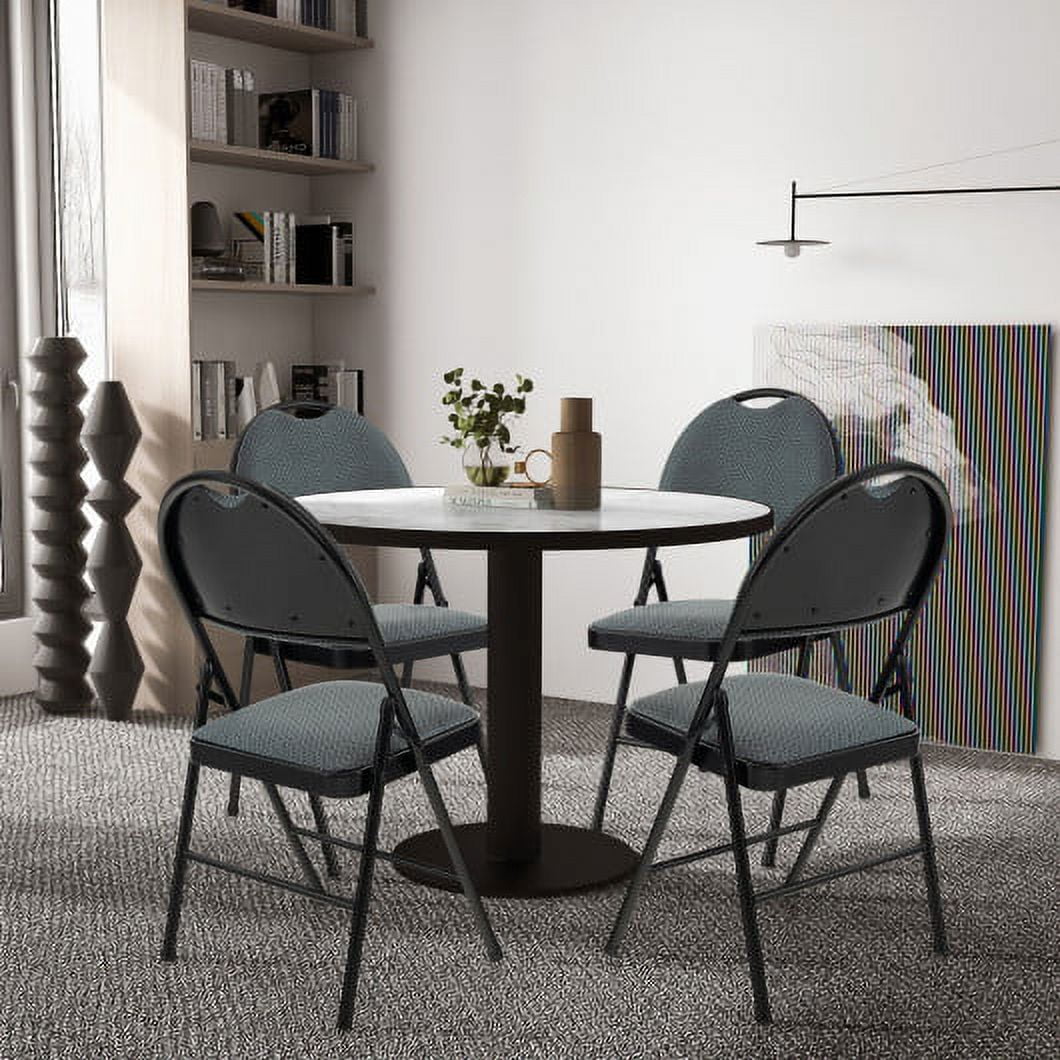 2/4 Pieces Padded Folding Dining Chairs with BackrestSet of 4