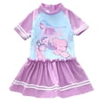thumbnail image 1 of 2-4 T Swimsuits For Teens Girls Short Sleeve Dress Style Swimsuit For Toddlers Children And Adults Sun Hot Weather Swimwear, 1 of 5