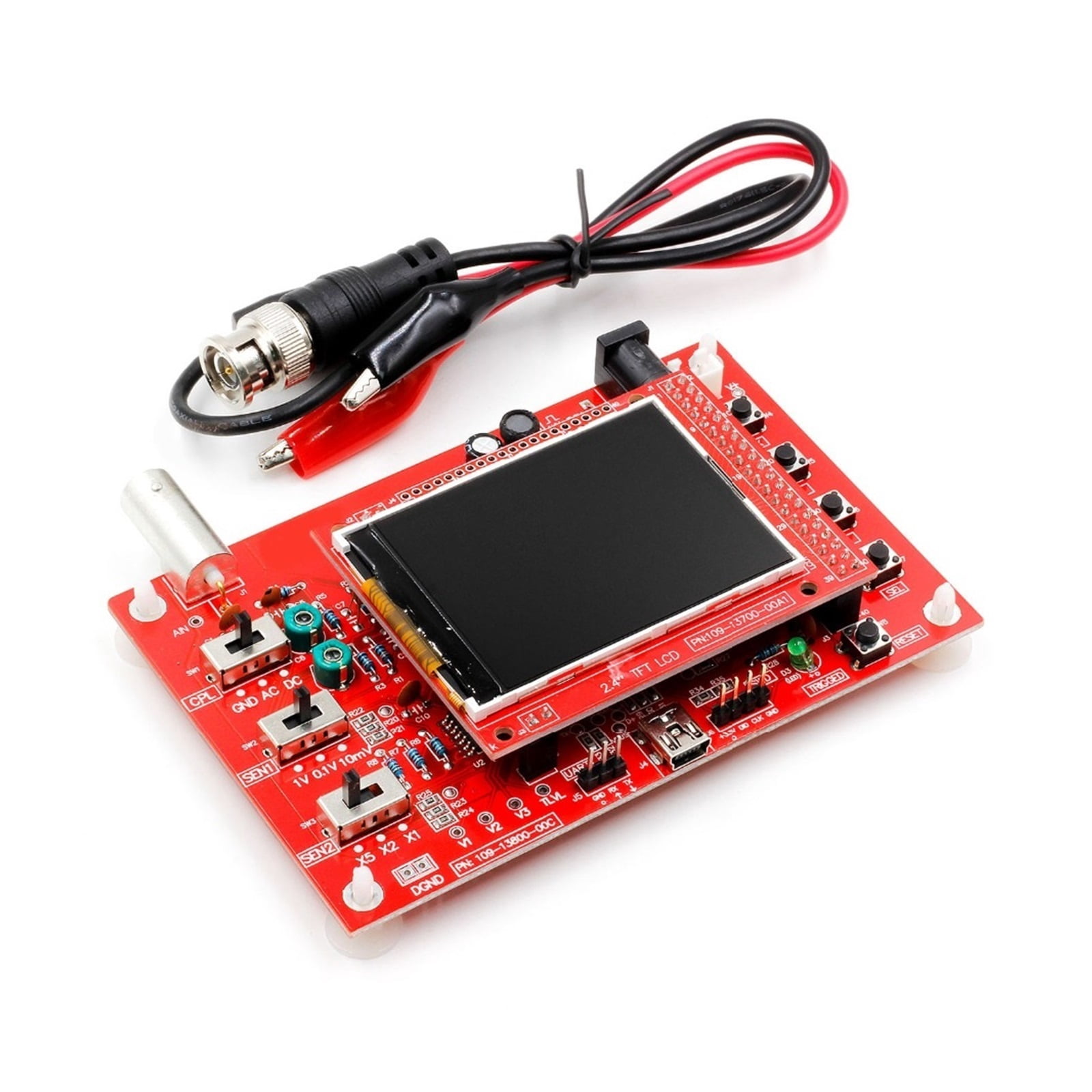 2.4 TFT Pocket Digital Oscilloscope Kit DIY Spare Parts E-Learning Kit 1m/s ,Professional Designed