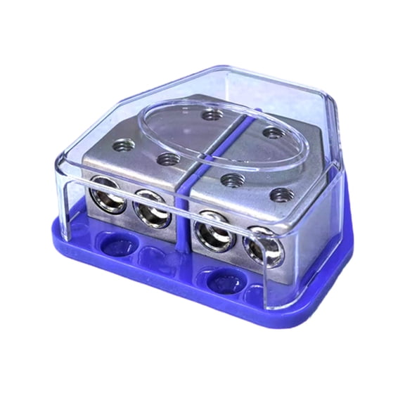 2/4 Way Car Stereo Ground Distribution Block Metal Plastic Materials For Automotive Motorhome Vehicle