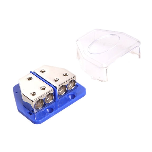 2/4 Way Car Stereo Ground Distribution Block Metal Plastic Materials For Automotive Motorhome Vehicle