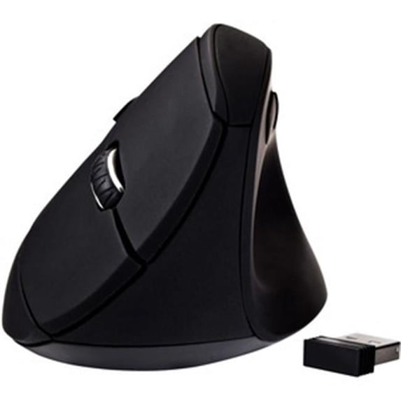 2.4 gHz 1600 DPI Vertical Ergonomic 6-Button Wireless Optical Mouse with Battery