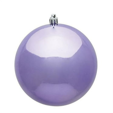 2.4 in. Lavender Shiny UV Christmas Ornament Ball - 24 per Bag