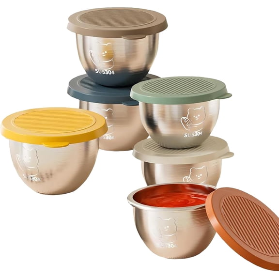 2.4 oz x 6 Pack Sauce Containers for Lunch Box, Salad Dressing Container To Go With Lids