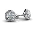 thumbnail image 1 of 2.40 Carats Round Cut Diamonds Studs Earrings - 14K White Gold, 1 of 1