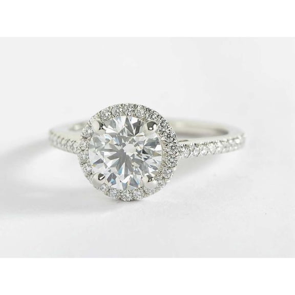 2.40 Ct Stunning Solitaire Round Diamond Engagement Rings for Ladies Solid 18K White Gold