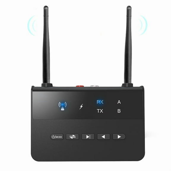 2.402GHz -2.480GHz Bluetooth 5.0 RCA Transmitter Receiver Audio Adapter 3.MM AUX Jack TV PC With 2 Antennas for Smartphone System Smart Phone&Pad