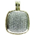 thumbnail image 1 of 2.40CT DIAMONDS CLUSTER PAVE PENDANT ROPE TWIST & 14kt, 1 of 11