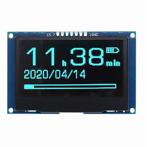 2.42Inch OLED Display Module 128x64, SSD1309 SPI Serial Interface, High Definition LCD Screen Blue,1 * LCD display module,Blue