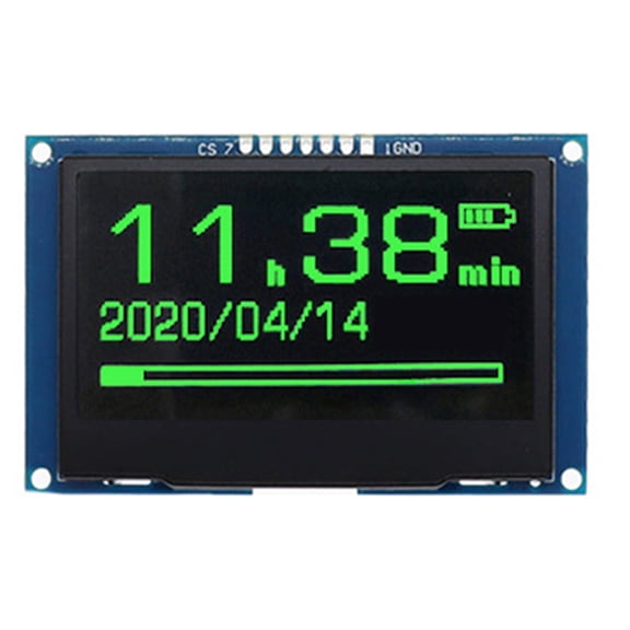 2.42Inch OLED Display Module 128x64, SSD1309 SPI Serial Interface, High Definition LCD Screen Green
