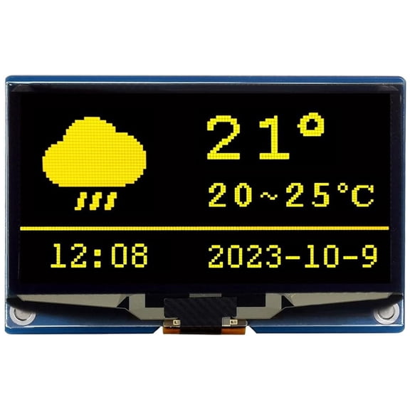 2.42inch OLED Display Module, 12864 Resolution, SPI / I2C Communication, Yellow Version