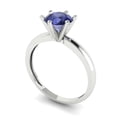 thumbnail image 1 of 2.43ct Princess Cut Blue Natural Sky Blue Topaz 14k Pink Rose Gold Engraving Statement Bridal Wedding Designer Ring Size 5.25, 1 of 7