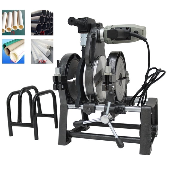 2.48-7.87" Manual Pipe Hot Fusion Welding Machine 110V 2 Clamps