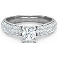 thumbnail image 1 of 2.48 Ct Solitaire Round Real Moissanite Engagement Rings for Ladies Solid 950 Platinum, 1 of 10