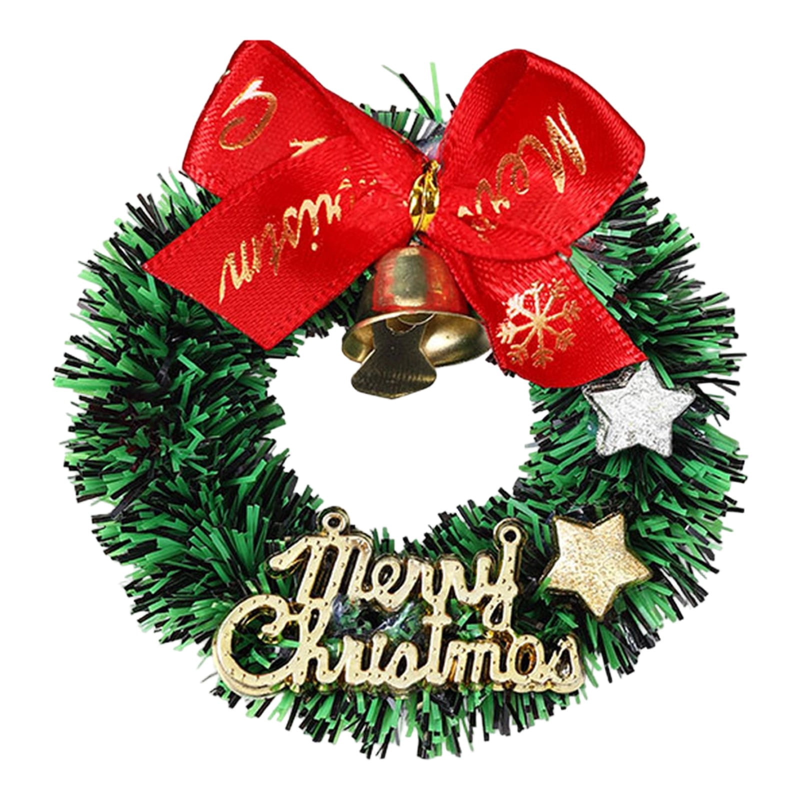 2.48 Inch Mini Christmas Wreath for Dollhouse, 1:12 Scale Miniature ...