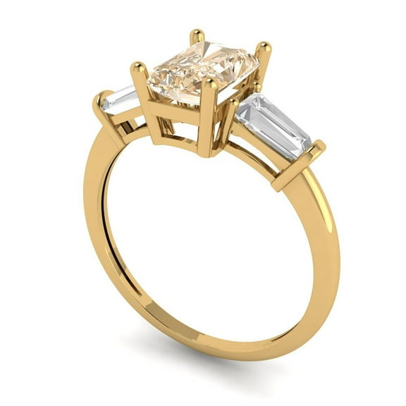 2.48ct Princess Cut Blue Tanzanite 14k Yellow Gold Engraving Statement Bridal Wedding Designer Ring Size 6.75