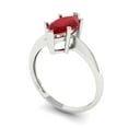 thumbnail image 1 of 2.48ct Princess Cut Clear Moissanite 18k Yellow Gold Engraving Statement Bridal Wedding Designer Ring Size 3.75, 1 of 7