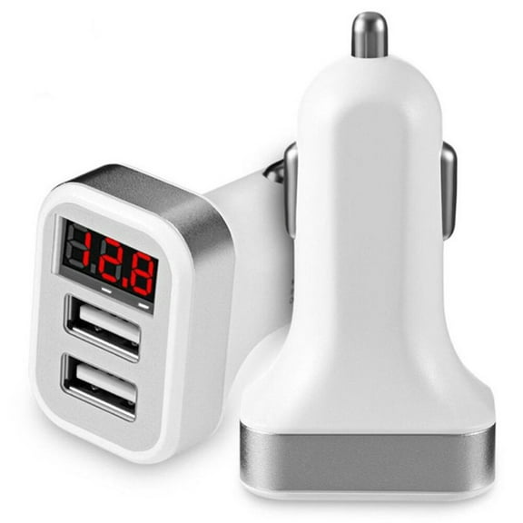 2.4A Dual USB Digital Display Car Charger Car Mobile Phone Charger Dual USB
