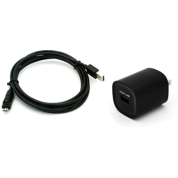 2.4A Home Charger Compatible With Amazon Kindle Oasis (2019 release) - 6ft Cable Micro USB Wall Power Adapter