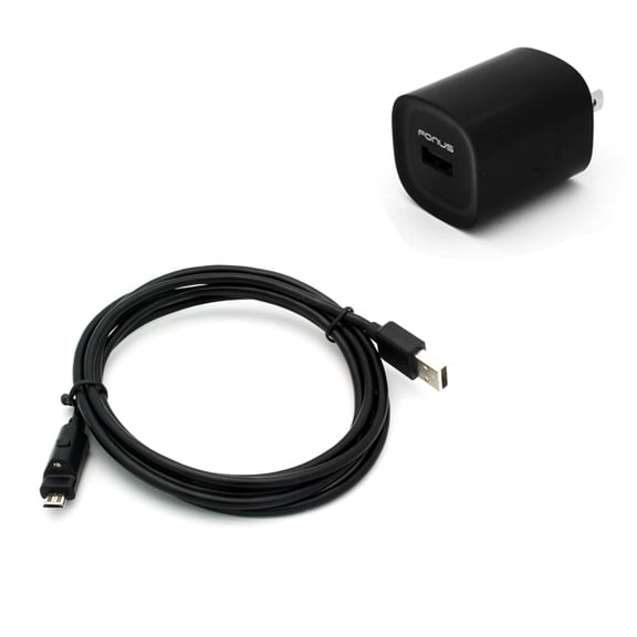 2.4A Home Charger for Galaxy J7/J5/J3/J2/J1 - 6ft Cable Micro USB Wall Power Adapter Cord Rapid AC Plug LED Light X8Z Compatible With Samsung Galaxy J7/J5/J3/J2/J1