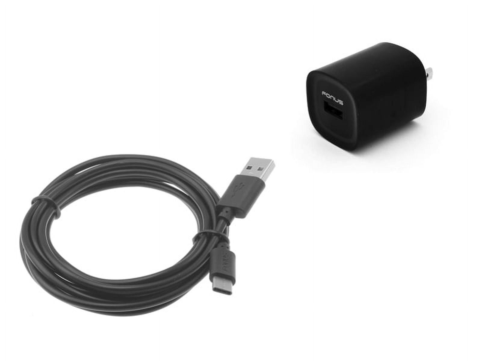 2.4A Home Charger for Moto G Power (2022) Phone - USB Cable TYPE-C 6ft Power Adapter USB-C Cord Z3V Compatible With Motorola Moto G Power (2022)