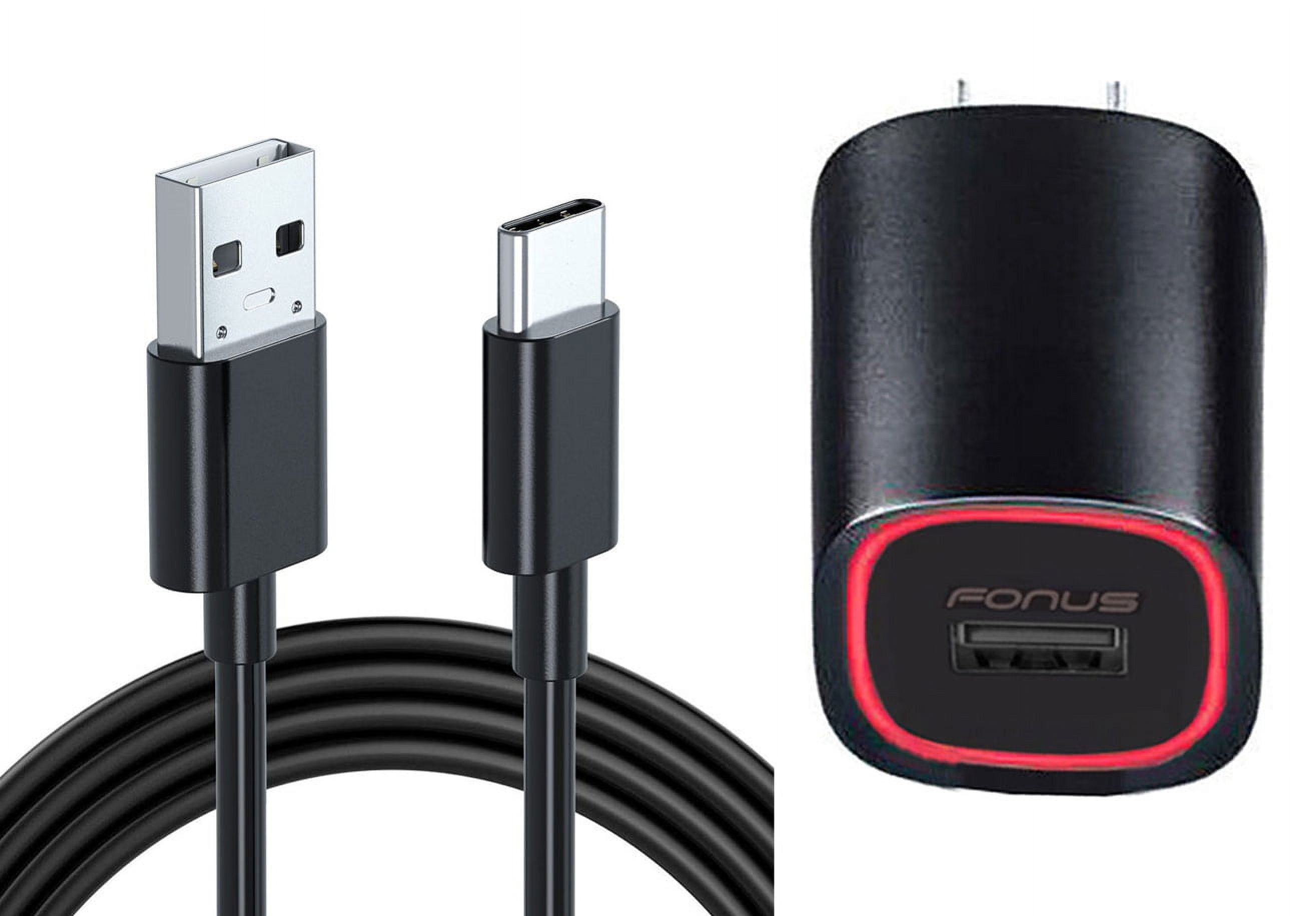 2.4A Home Charger for Samsung Galaxy A16 5G - USB Cable TYPE-C 6ft Power Adapter for Galaxy A16 5G