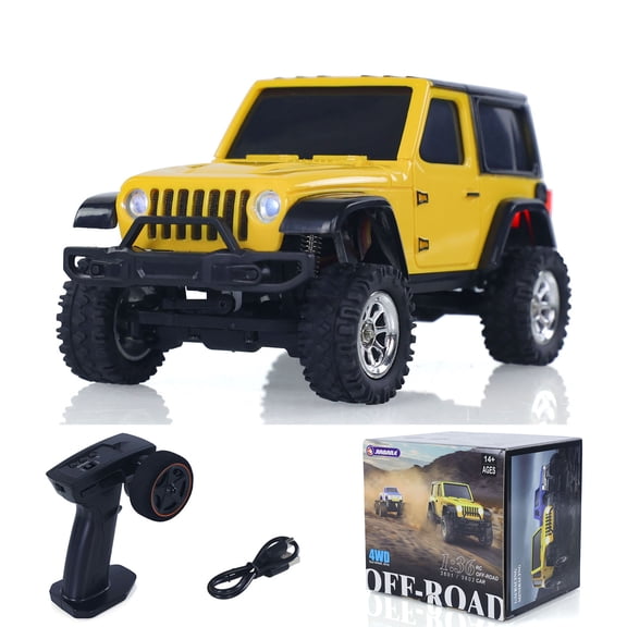2.4G 1/36 Remote Control Rock Crawler RC Off Road Car 44 RTR Model Vehicle Light Battery Radio Mini Toy for Children Gifts