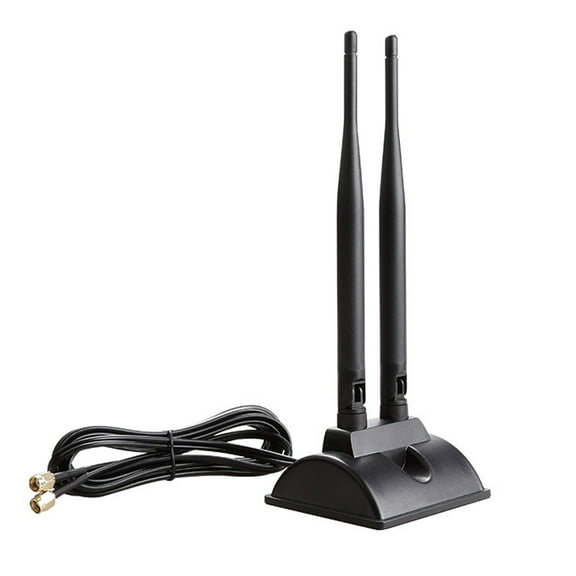 2.4G 5.8G WIFI Antenna Dual Band Magnetic Base Antenna RP SMA Female with 3M Cable for Wireless Router Network Card