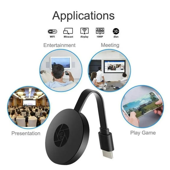 2.4G 5G 4K MiraScreen-compatible Dongle TV Stick Miracast Airplay Wireless Display Receiver 1080P for Google Chromecast