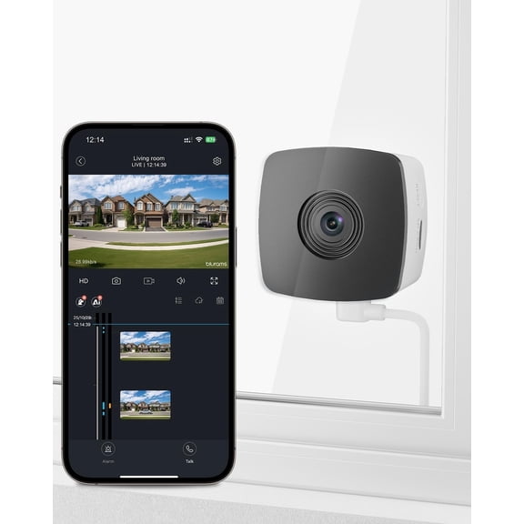 2.4G/5G Cameras for Home Security, 2K Pet Camera Indoor with Phone App, Window Security Camera w/Motion Detection, 2-Way Talk, IR Night Vision