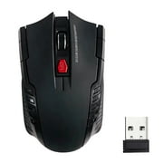 2.4G 6 Key Wireless Mouse Game Mouse 1600DPI USB Receiver Gaming Mouse Optical For Laptop Computer PC Gamer CSGO PUBG LOL Black