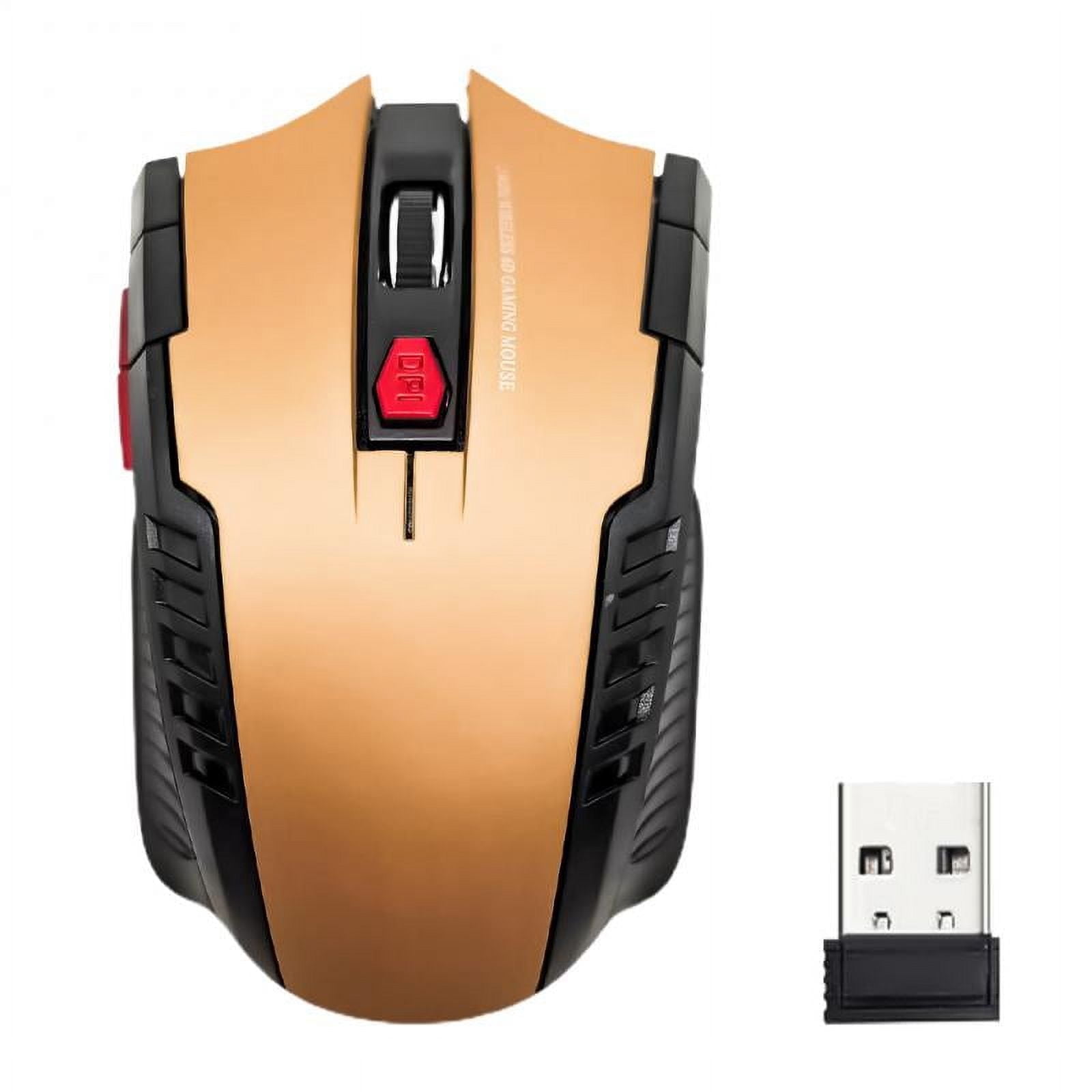 2.4G 6 Key Wireless Mouse Game Mouse 1600DPI USB Receiver Gaming Mouse ...