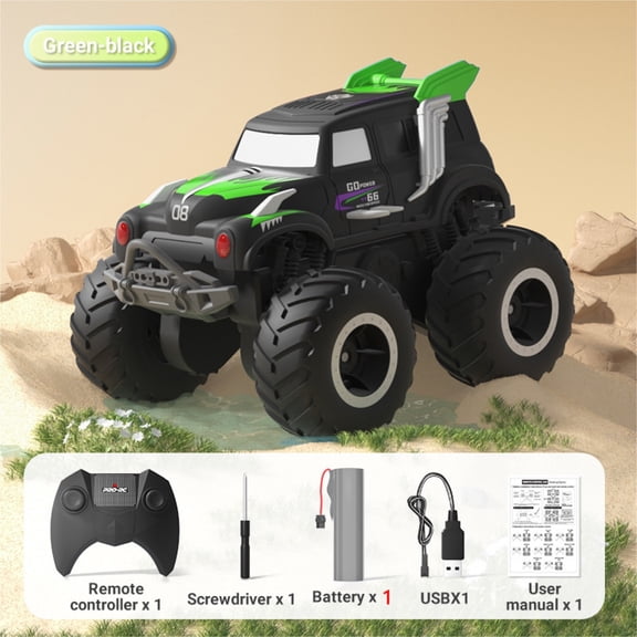 2.4G Amphibious Climbing Remote Control Car 1:24 RC Big wheel Off Road Monster Truck Toys