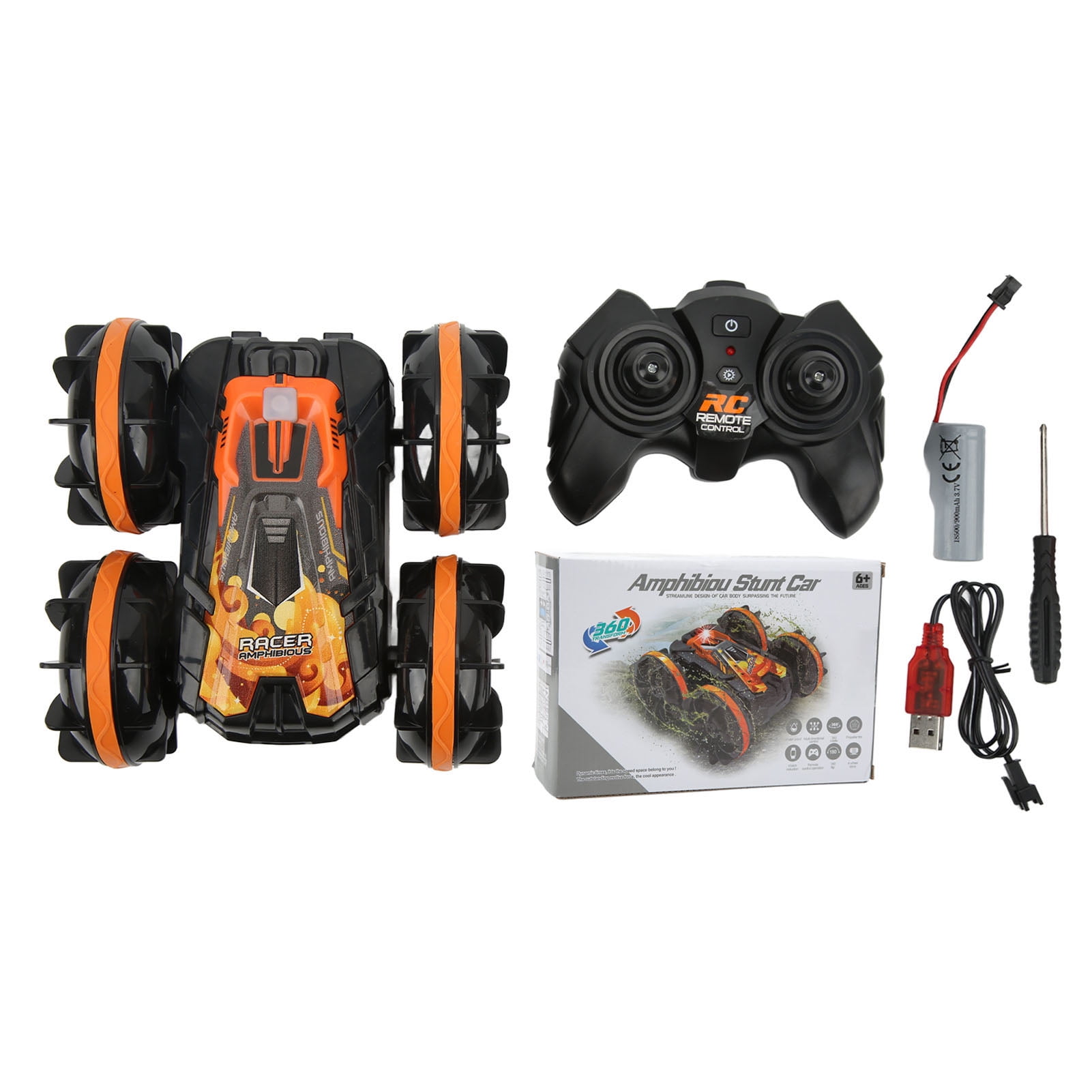 2.4G Amphibious Stunt RC Car Double Sided Tumbling Remote Control Toy
