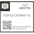 thumbnail image 1 of 2.4G Bluetooth WiFi IOT SoC Module ESP32-C6-MINI-1U 20dbm 180m WIFI6 BLE5.3 ESP32-C6 MQTT IPV6 4M Flash at Command IPEX, 1 of 6