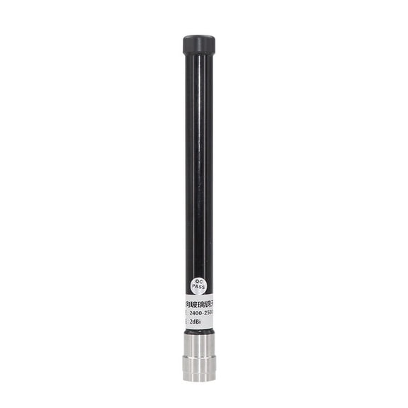 2.4G Fiberglass WiFi Antenna, Outdoor for Omnidirectional Signal Booster with 2dBi Gain, IP67 Waterproof & UV Resistant for AP Base Station, Wireless Network Range Extender, Black